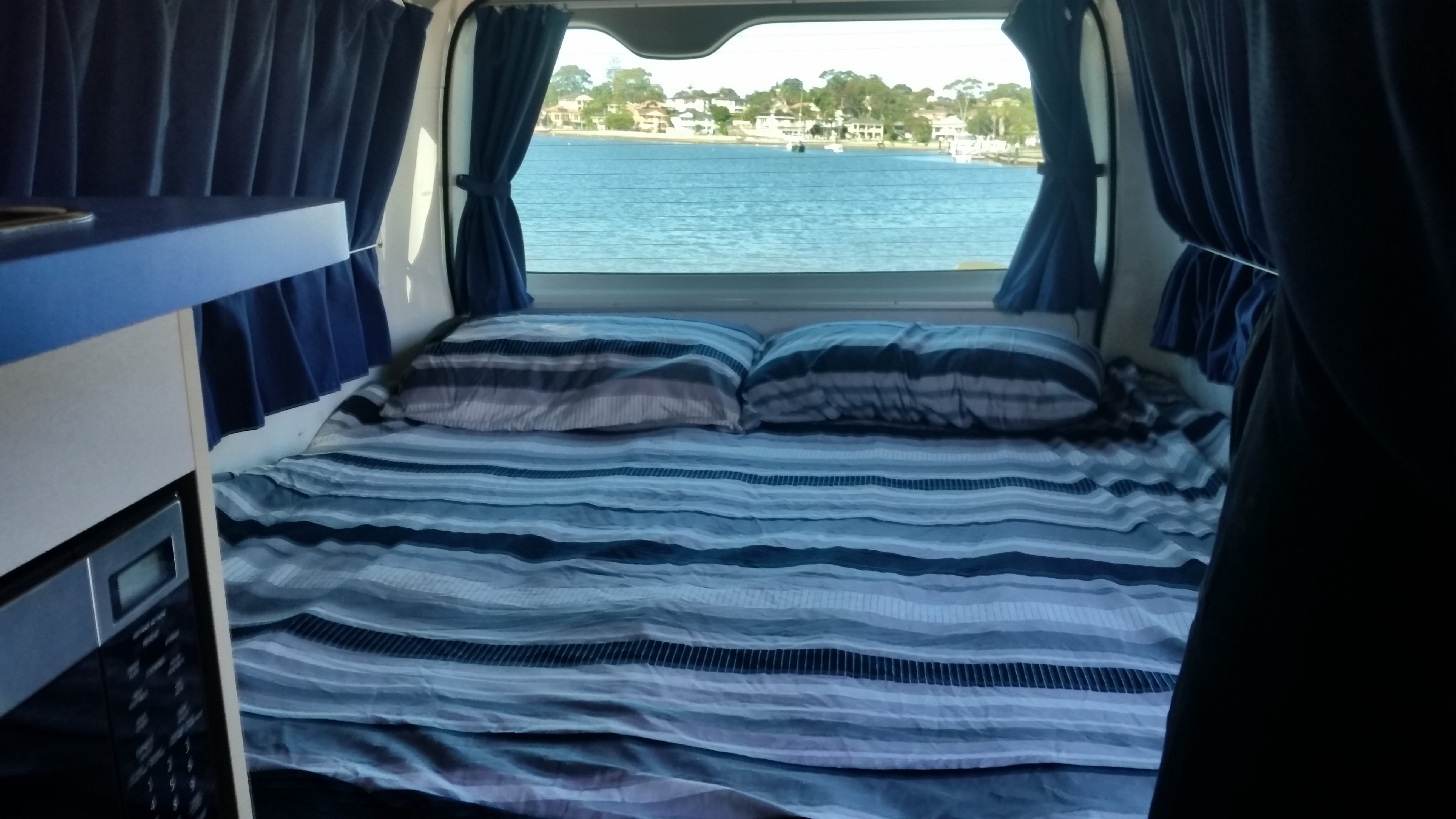 Hitop Motorhome Bed - Best Campervan Hire Australia - Campervan Rental Shop