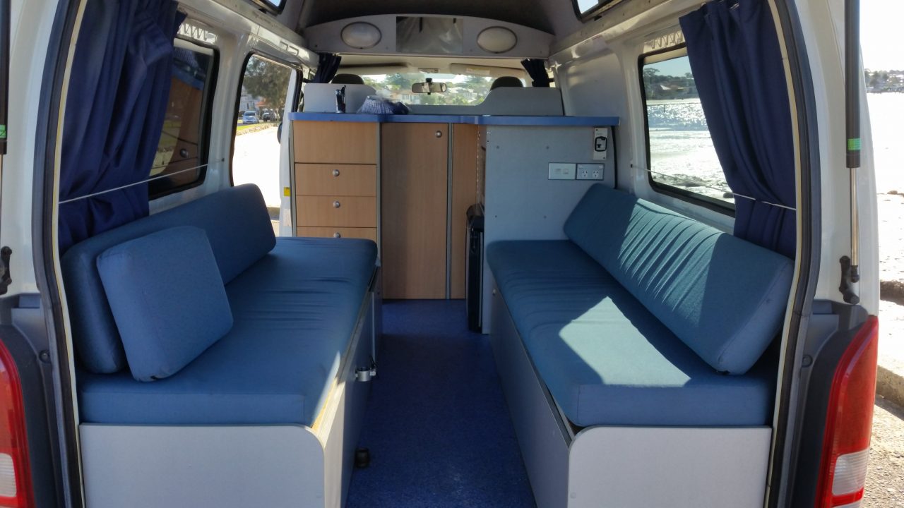 Hitop Campervan Sofa Bed Boards - Best Campervan Hire Australia - Campervan Rental Shop